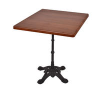 BISTROTISCH Kollin 70x70cm Quadratisch Dunkelbraun Holz Cafétisch - Dunkelbraun, Holz (70/70/66cm) - DELUKE