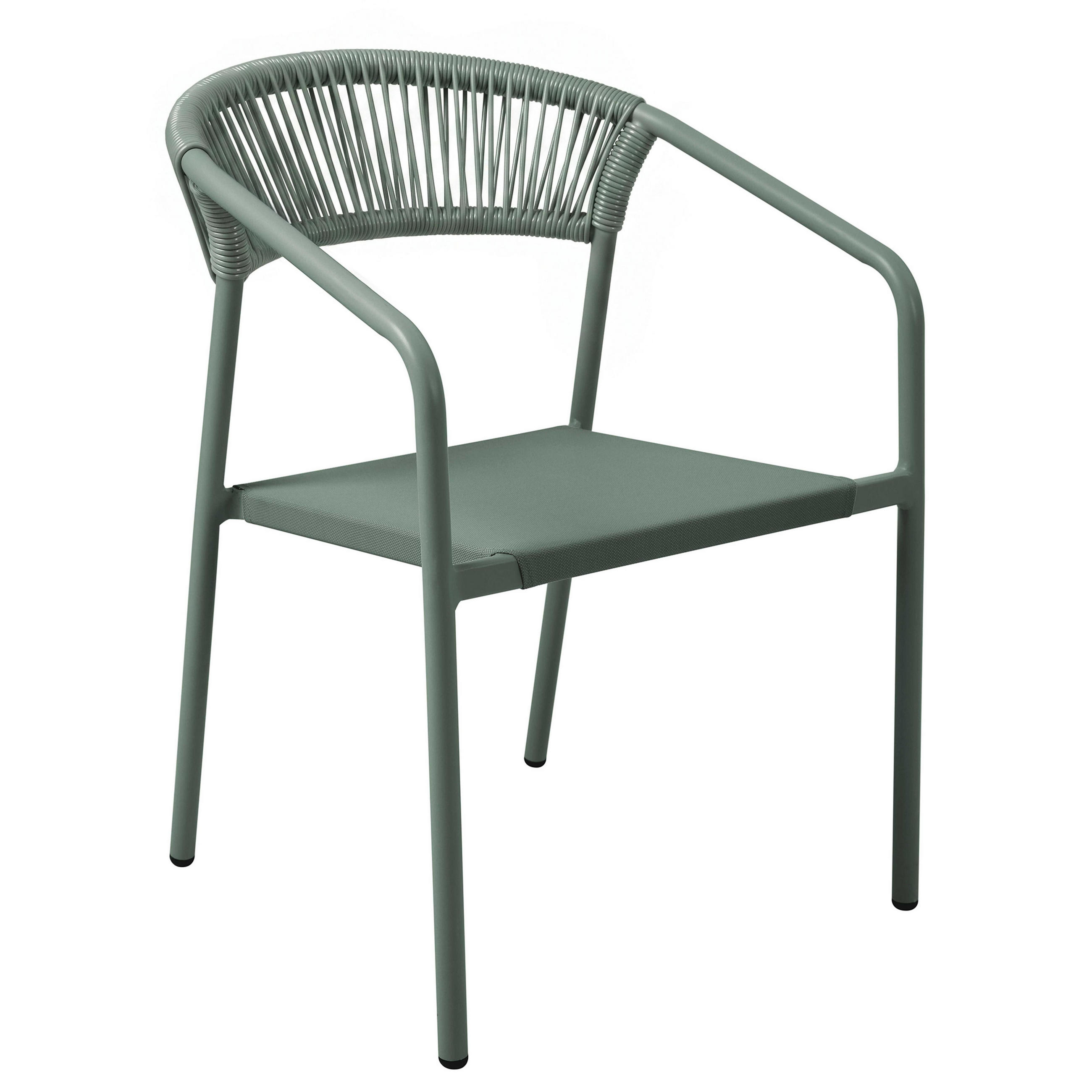 GARTENSTUHL, Nocera, grün - Grün, Metall (59.5/79/55cm) - Oviala