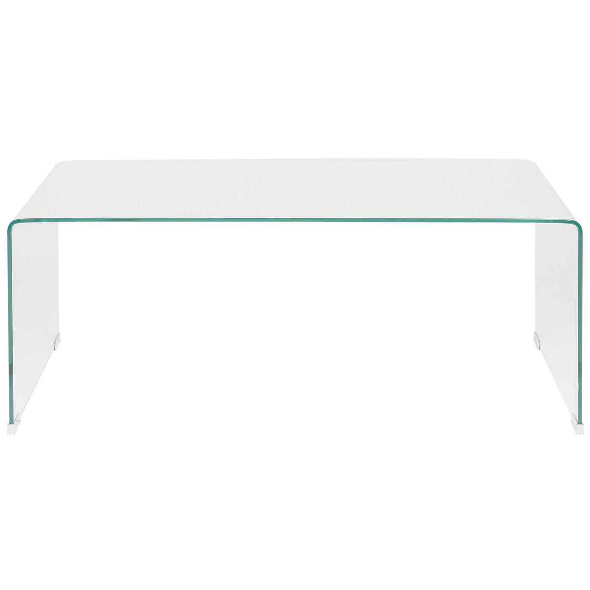 COUCHTISCH Glas transparent 100/50/40 cm Kendall - Transparent, Glas (50/100/40cm) - Beliani