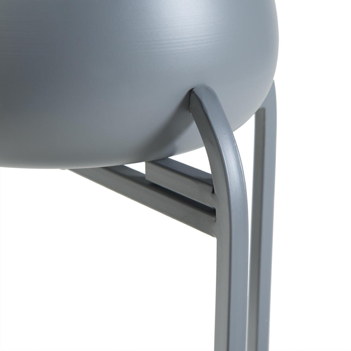 BLUMENSTÄNDER Altena - Grau, Metall (40/40/80.5cm) - [en.casa]