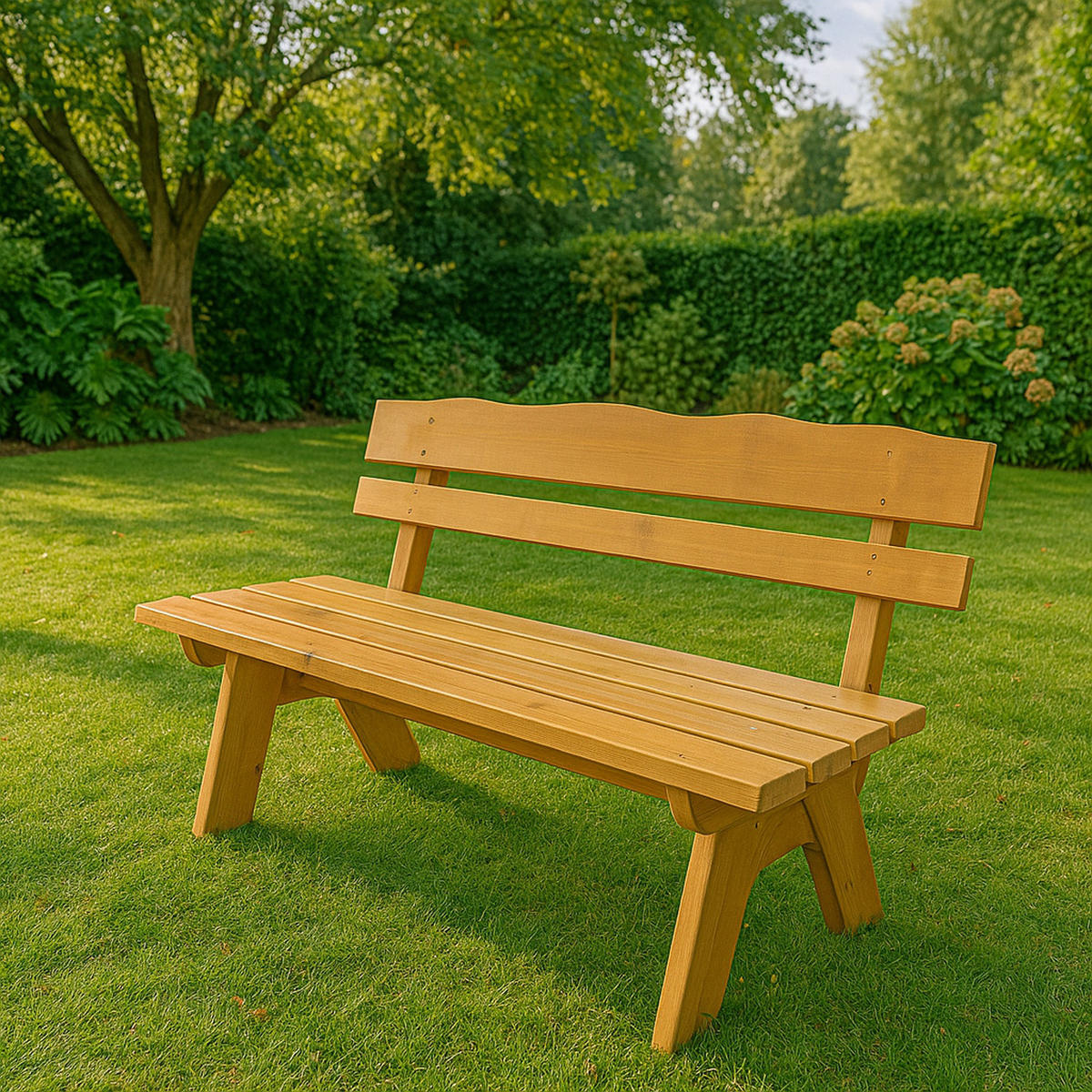 GARTENBANK Drieburg 2-Sitzer 120cm aus Kiefer massiv - Braun, Holz (120/82/60cm) - TPFGarden
