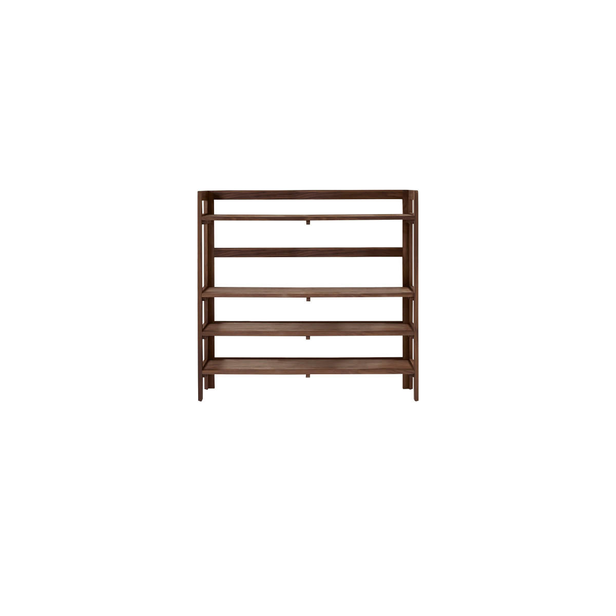 BÜCHERREGAL Esmée Braun aus Walnuss - Braun, Holz (110/105/35cm) - Tikamoon