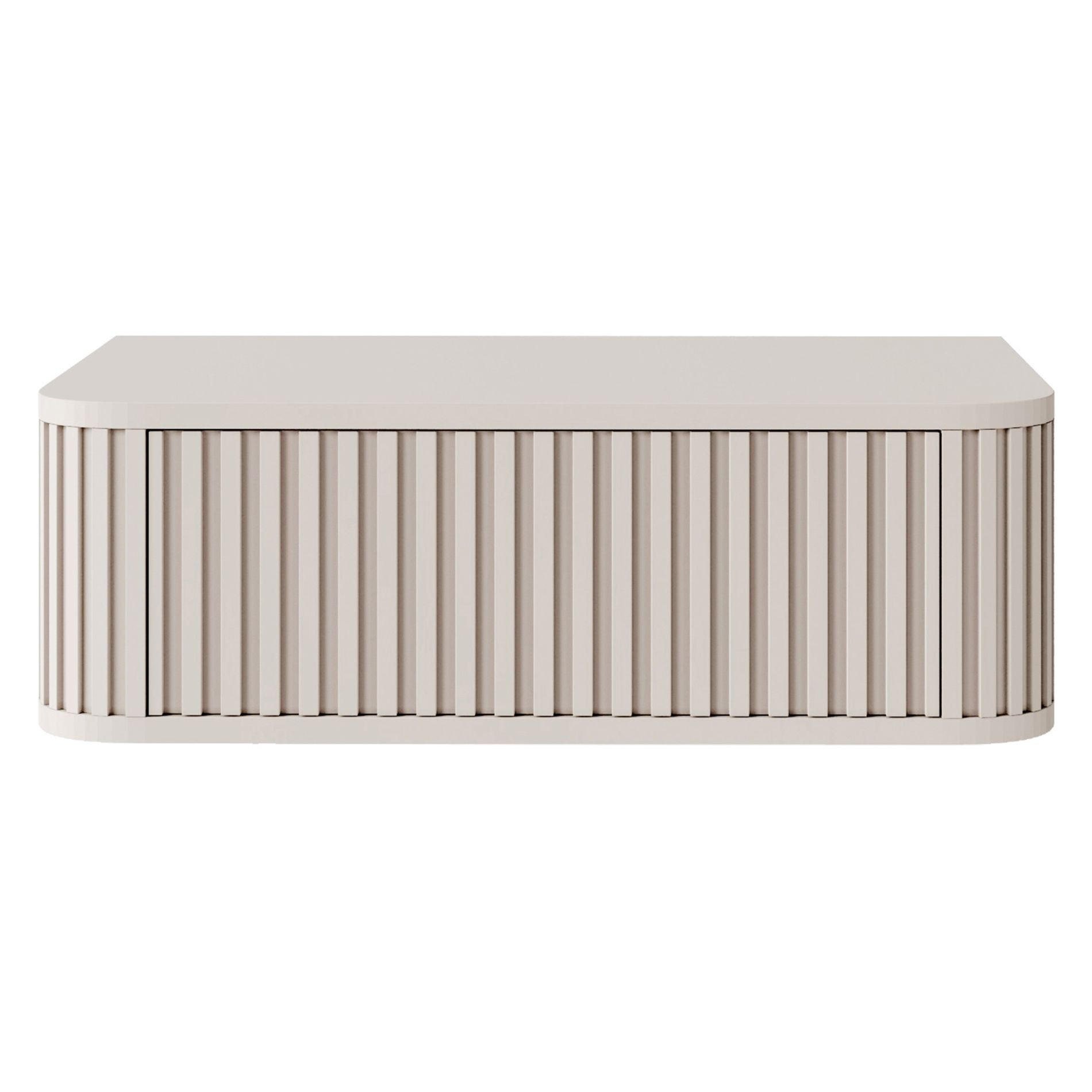 NACHTKONSOLE Ovarlo Greige 63 cm - Taupe, Holzwerkstoff (63.2/20.4/38cm) - Selsey