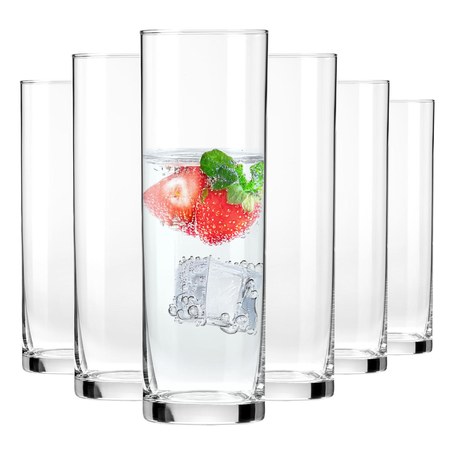 LONGDRINKGLÄSER XNO HIGHBALL ICE, 6ER-SET, 360 ML - Transparent, Glas (0.36L) - Krosno Glass