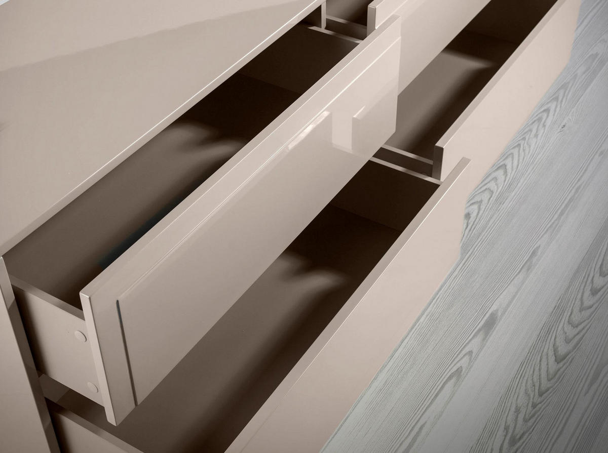 SIDEBOARD Anrichte in Beige und Nussbaumholz 160/45/80 cm - Walnussfarben/Grau, Holz (160/80/45cm) - ANGEL CERDA