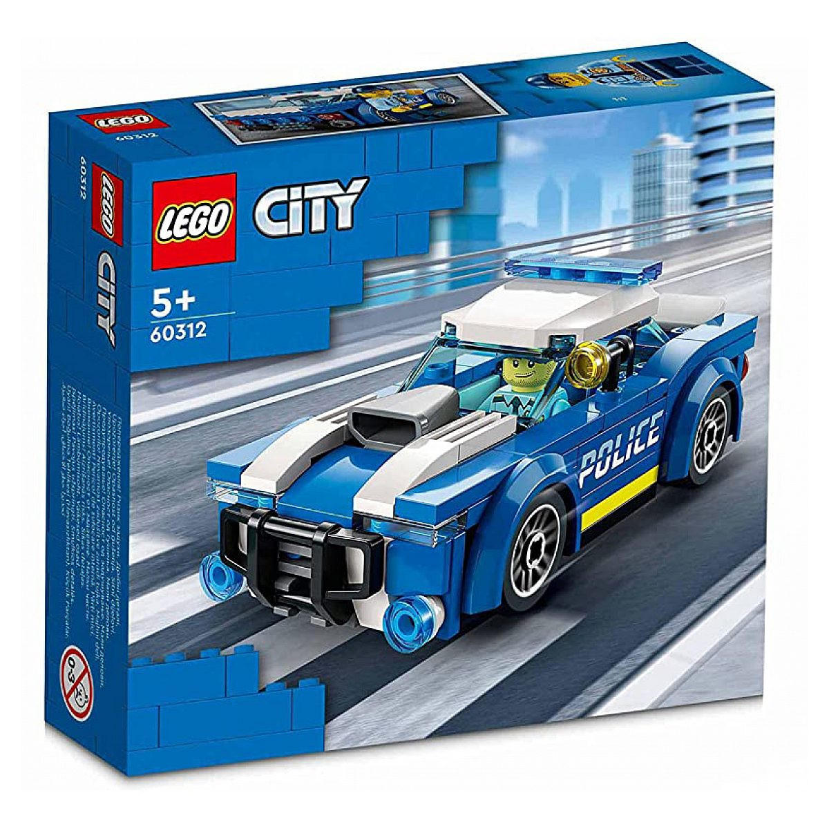 Lego Polizeiauto Blau 14x16x5 cm