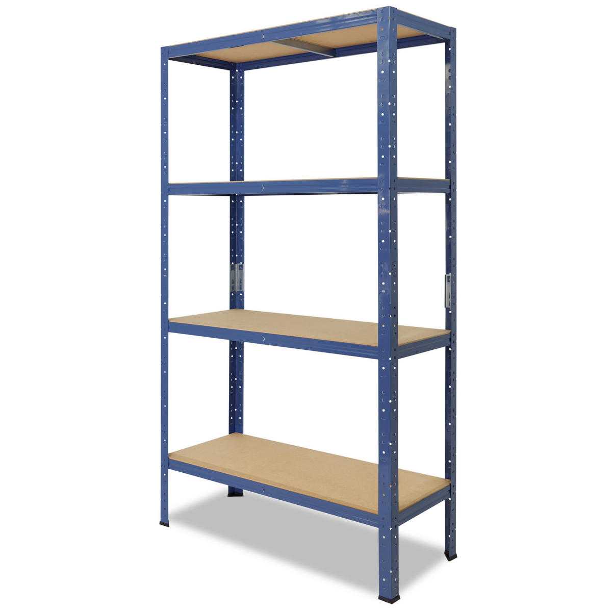 SCHWERLASTREGAL HOME 180x120x40 cm in blau mit 4 Böden und 175 kg Traglast pro Boden - Blau, Metall (120/180/40cm) - shelfplaza