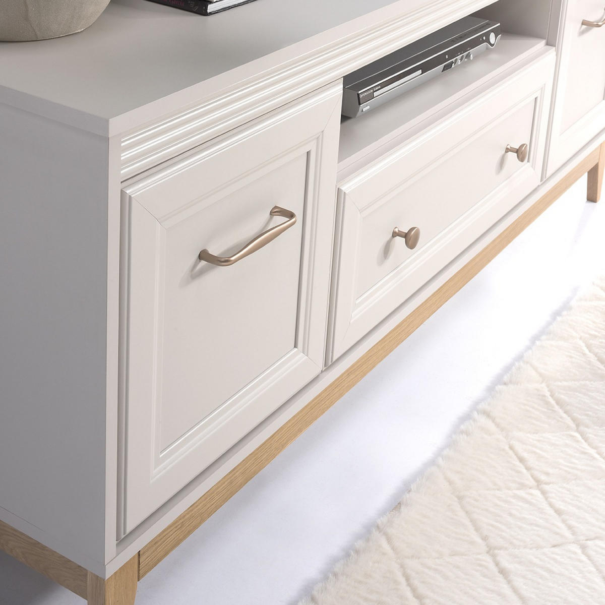 TV-LOWBOARD Windsor W-8 135,5 x 61,5 x 40,5 cm Kaschmir - Kaschmir/Eichefarben, Eichenholz/Holzwerkstoff (135.5/61.5/40.5cm) - Koseto