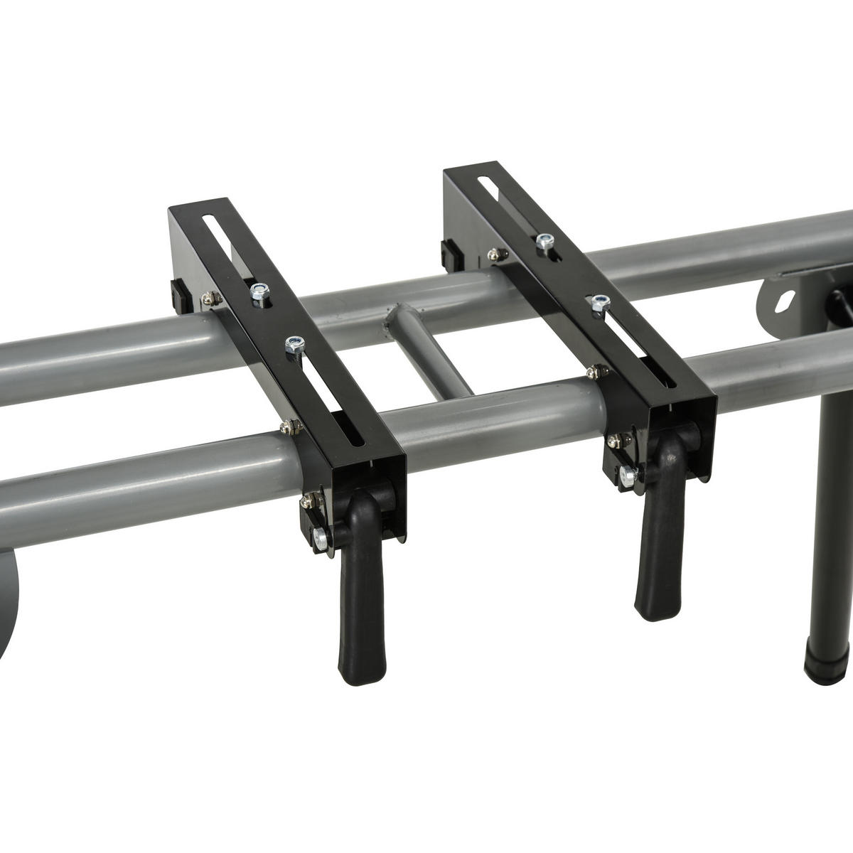 ARBEITSTISCH, Stahl, Schwarz+Silber - Multicolor, Metall (245/73/96cm) - DURHAND
