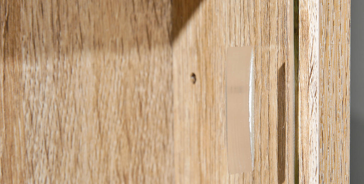 VITRINENSCHRANK Eiche Dekor - Eiche Wotan, Holzwerkstoff (80/60/10cm) - ebuy24