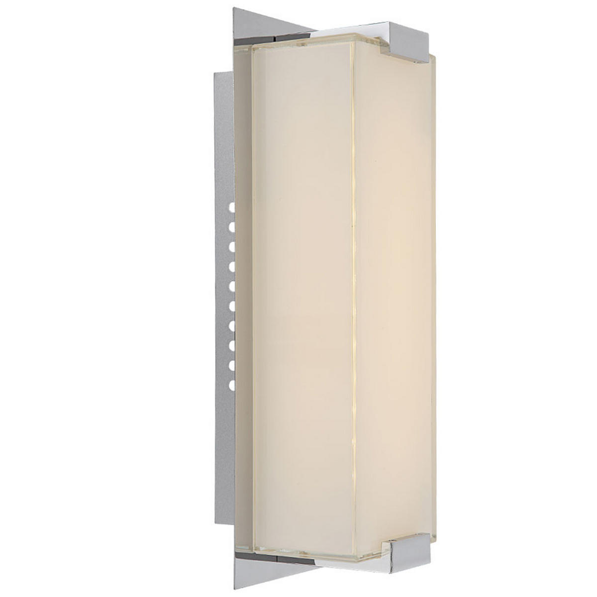 LED WANDLEUCHTE ABRUZZO Silber Glas - Silberfarben, Glas (28/11/10cm) - Globo Lighting