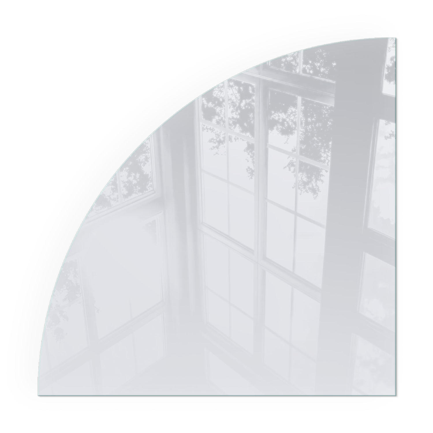 GLASPLATTE für Kamin 100x100 cm - Grau, Glas (100/100/0.4cm) - TULUP