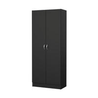 KLEIDERSCHRANK mattschwarz - Schwarz, Holzwerkstoff (70/171/35cm) - ebuy24