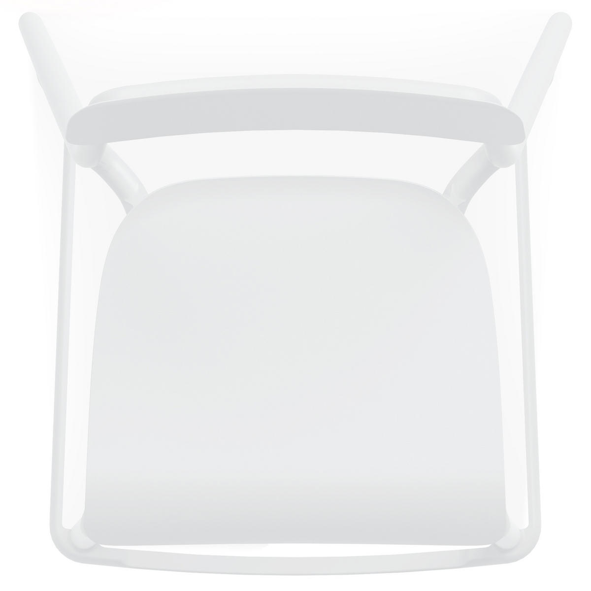 GARTENHOCKER GALIO, 2-er Set - Weiß, Kunststoff (52/98.5/54.5cm) - KONSIMO®