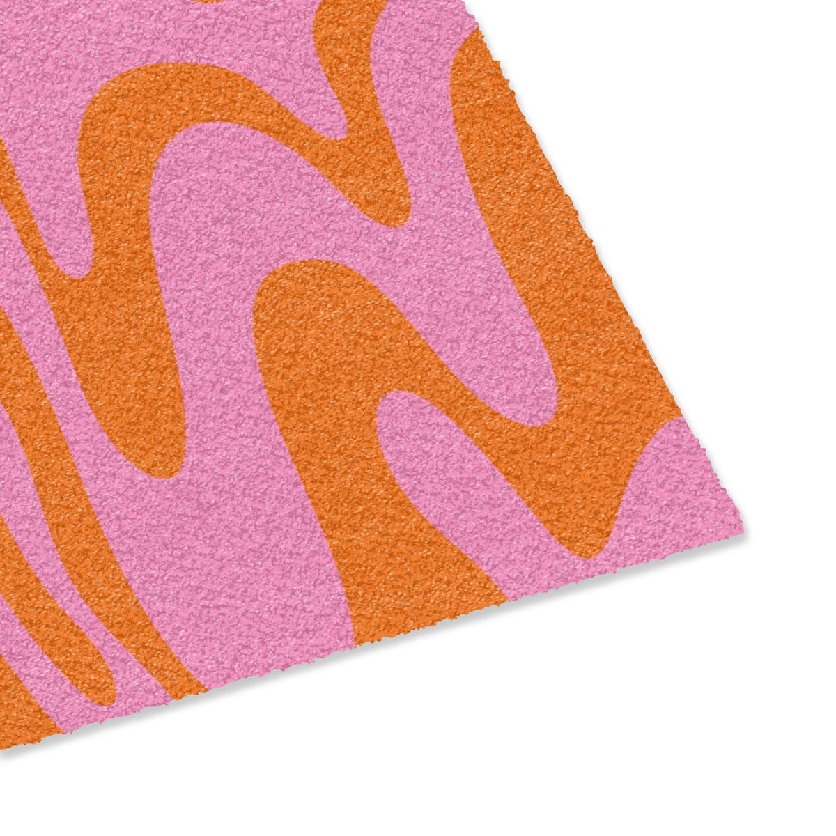 ROHOŽKA Vzor - Ružová - Oranžová - Abstraktné - Moderné 60x40 cm - pink, plast (60/40cm) - MuchoWow