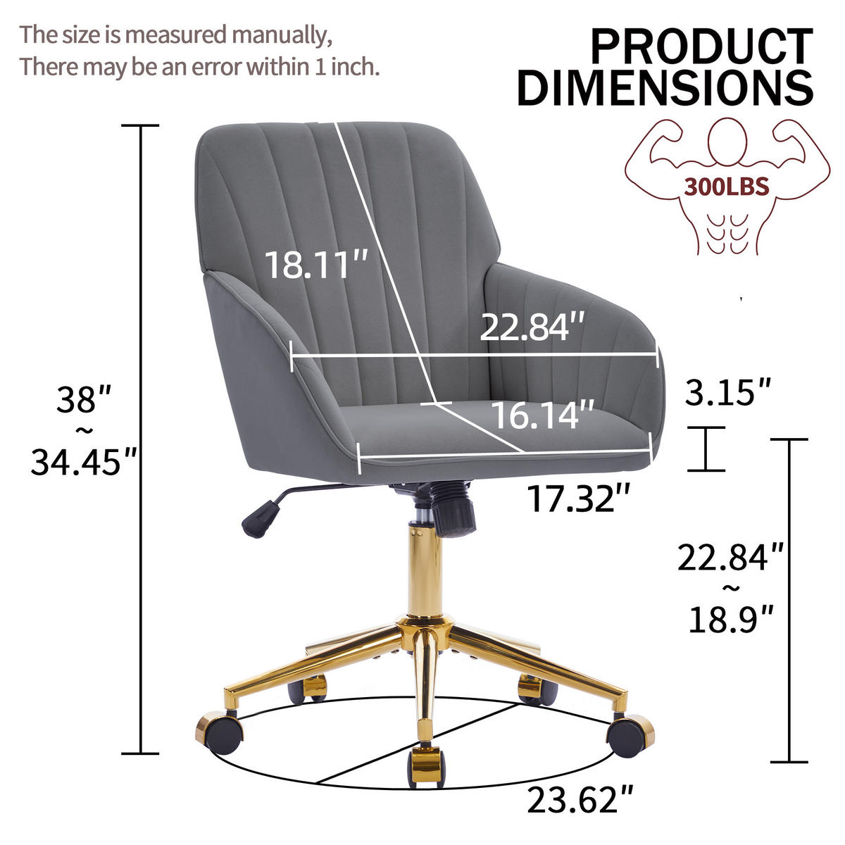 BÜROSTUHL Grau 62/60/97 cm - Grau, Metall (62/97/60cm) - PANGIVO