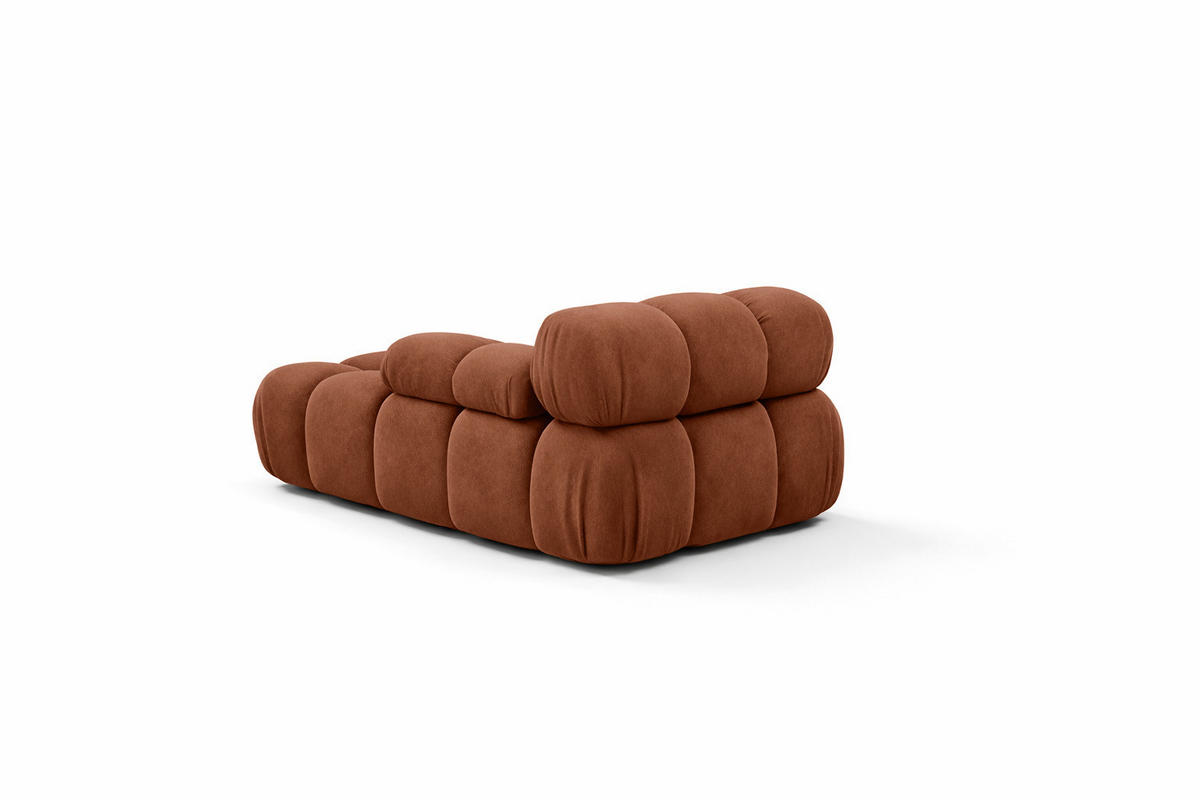 CHAISELONGUE Modular, Veloursstoff Salvador, Dunkelbraun, Links, Selia - Dunkelgrün/Dunkelbraun, Holz (95/70/160cm) - Kaiser Möbel