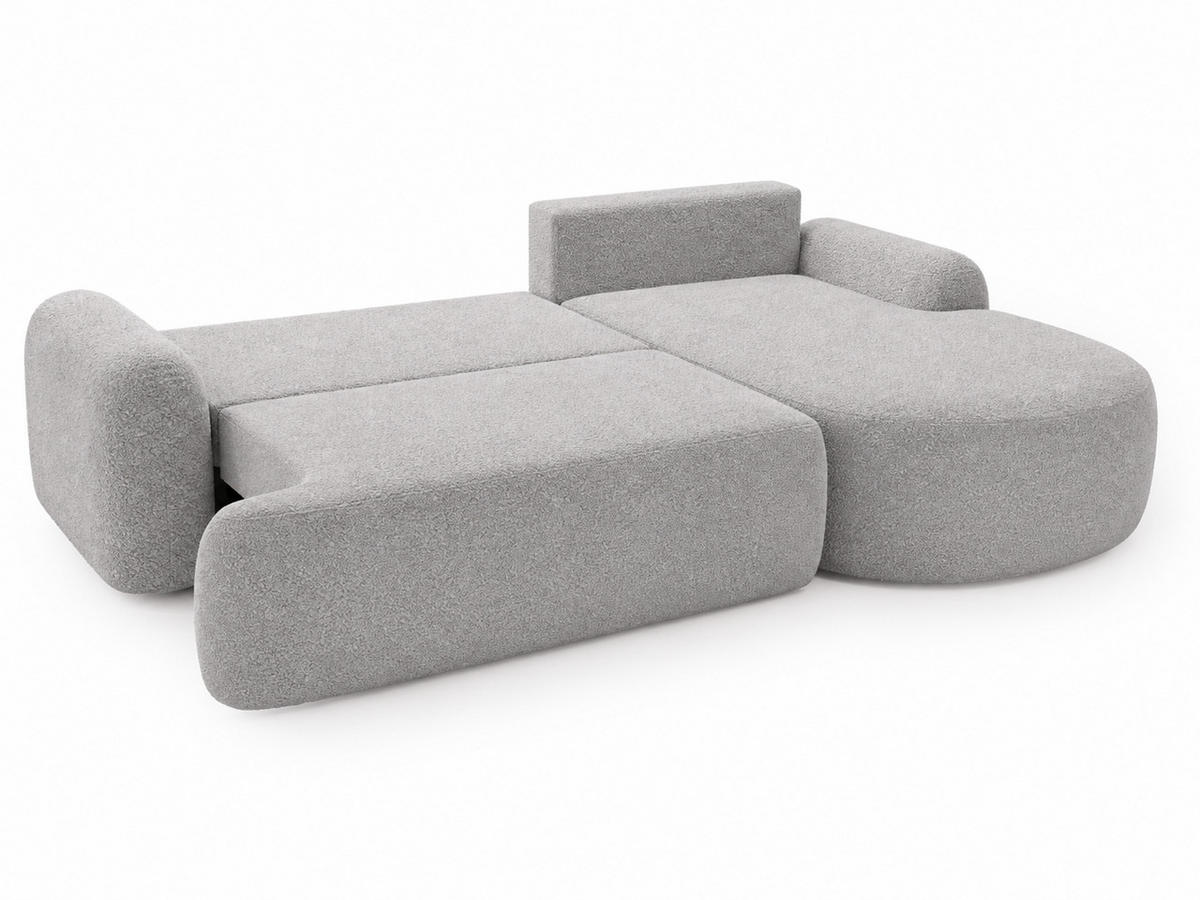 ECKSOFA Aurio Grau Rechts - Grau, Holz/Textil (261/177cm) - Graingold