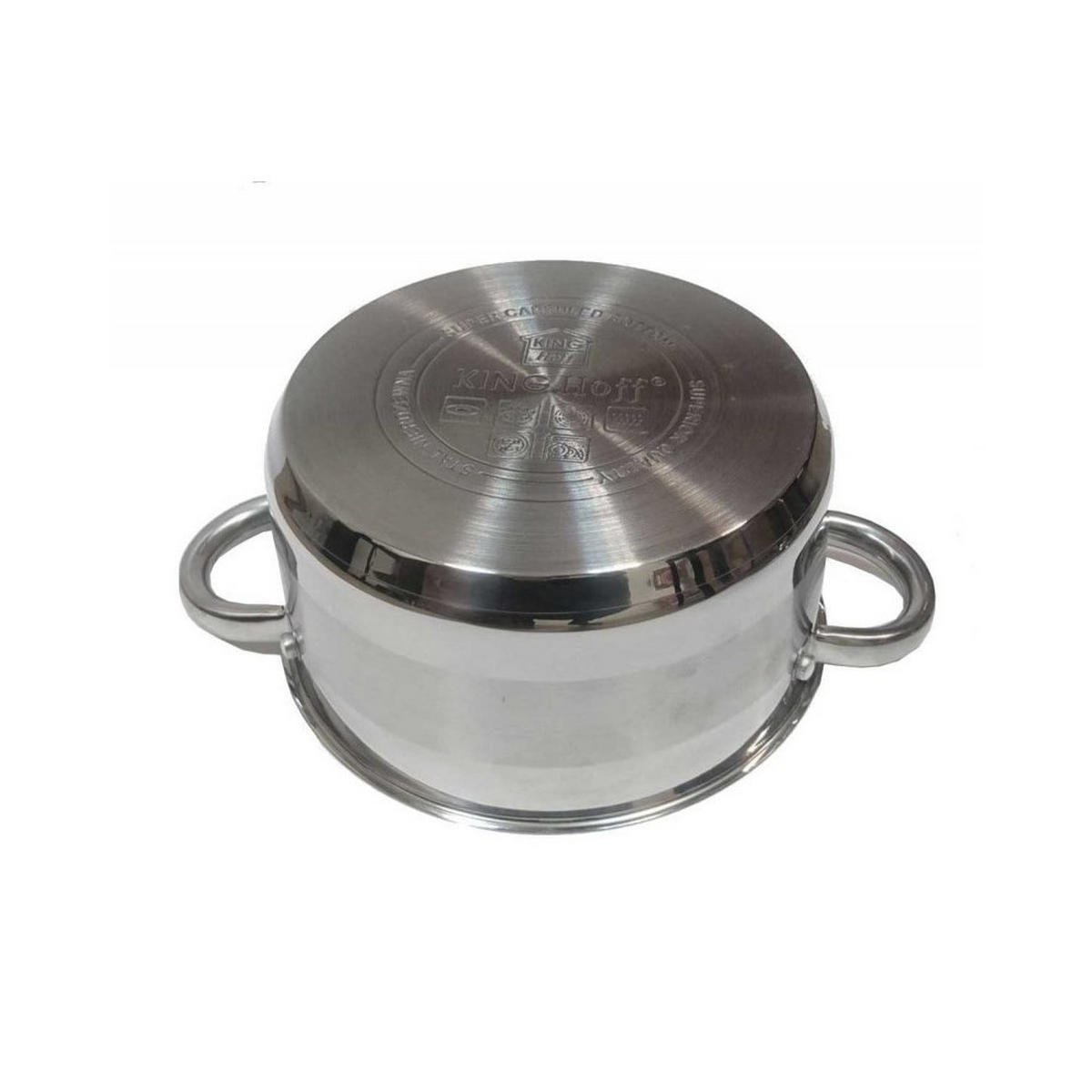 TOPF Silber 14/14/7 cm KH4326 - Silberfarben, Glas (14cm) - Kinghoff 