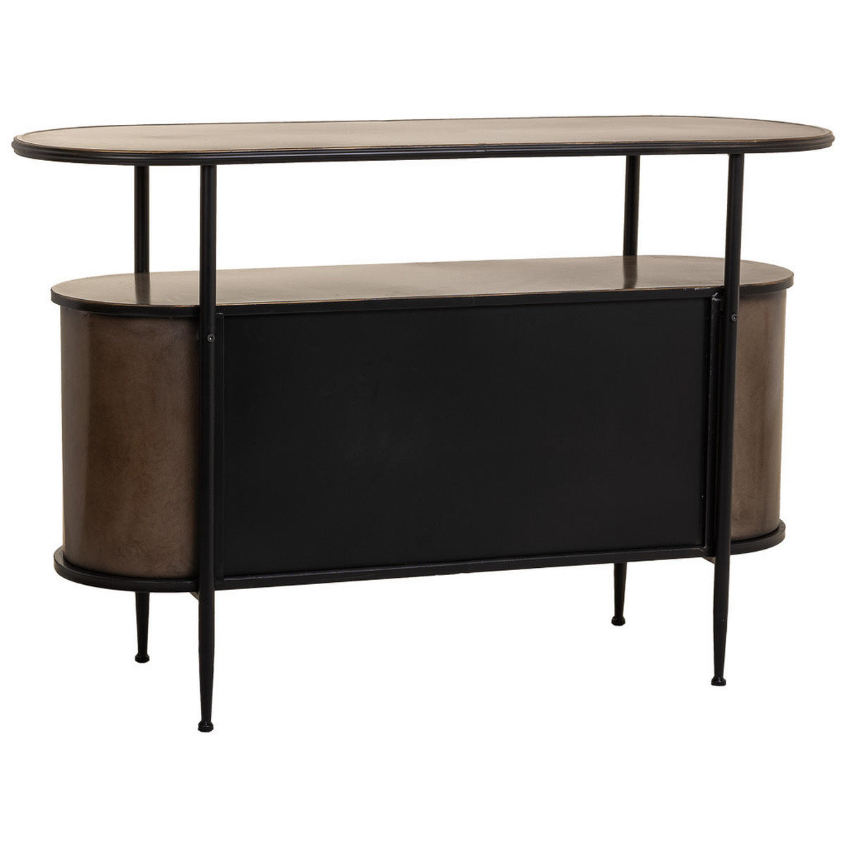 SIDEBOARD aus Metall 121x42x80 cm - Braun, Metall (121/80/42cm) - Wanderlust