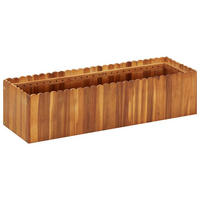 HOCHBEET aus Holz JONA 100x30x25 cm Akazienholz - Braun, Holz (100/25/30cm) - DELUKE