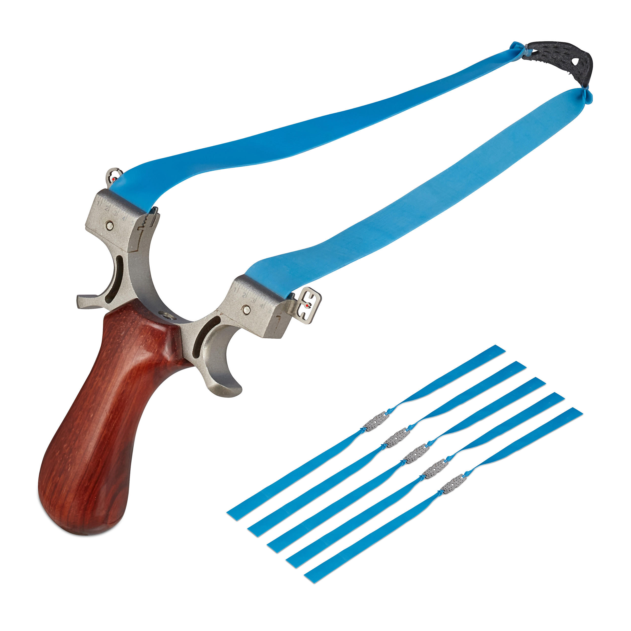 STEINSCHLEUDER - Multicolor, Holz/Textil (9.5/4.5cm) - Relaxdays