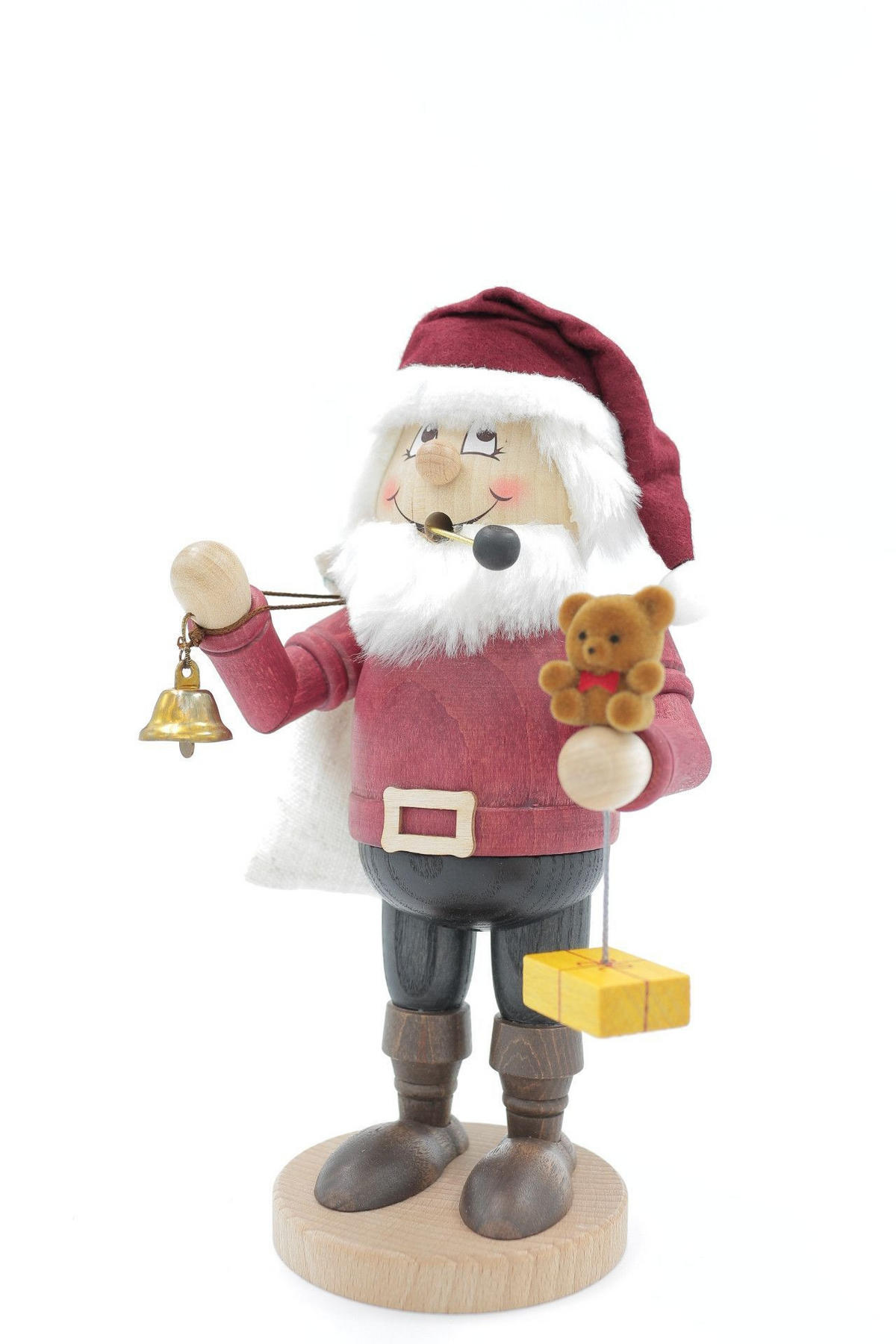 RAUCHFIGUR Wichtel Weihnachtsmann 23 cm - Multicolor, Holz (11/23/0.1cm)