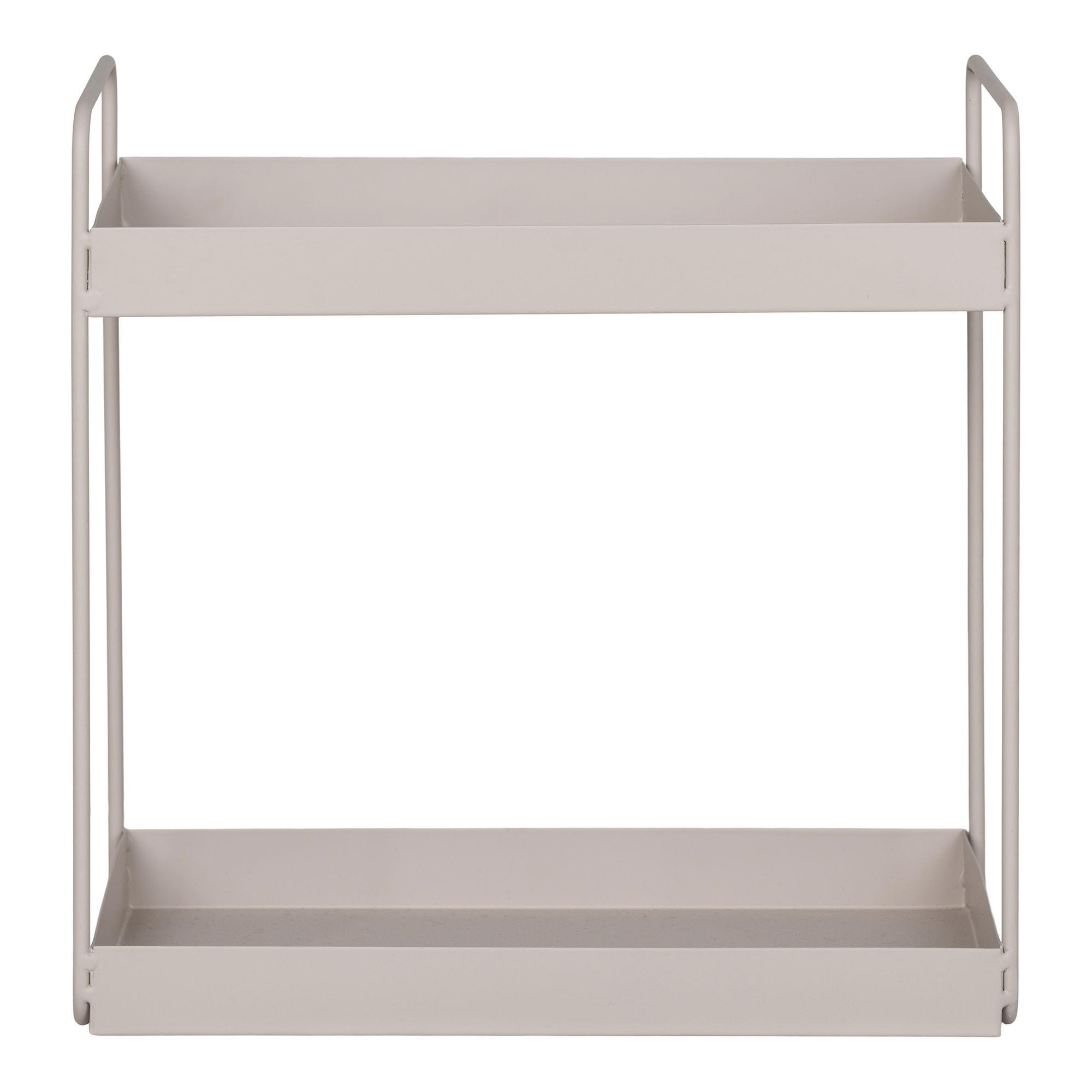 DOPPELREGAL Rabo Stehend Stahl Sand - Sandfarben, Metall (15/31/30cm) - tinkaro