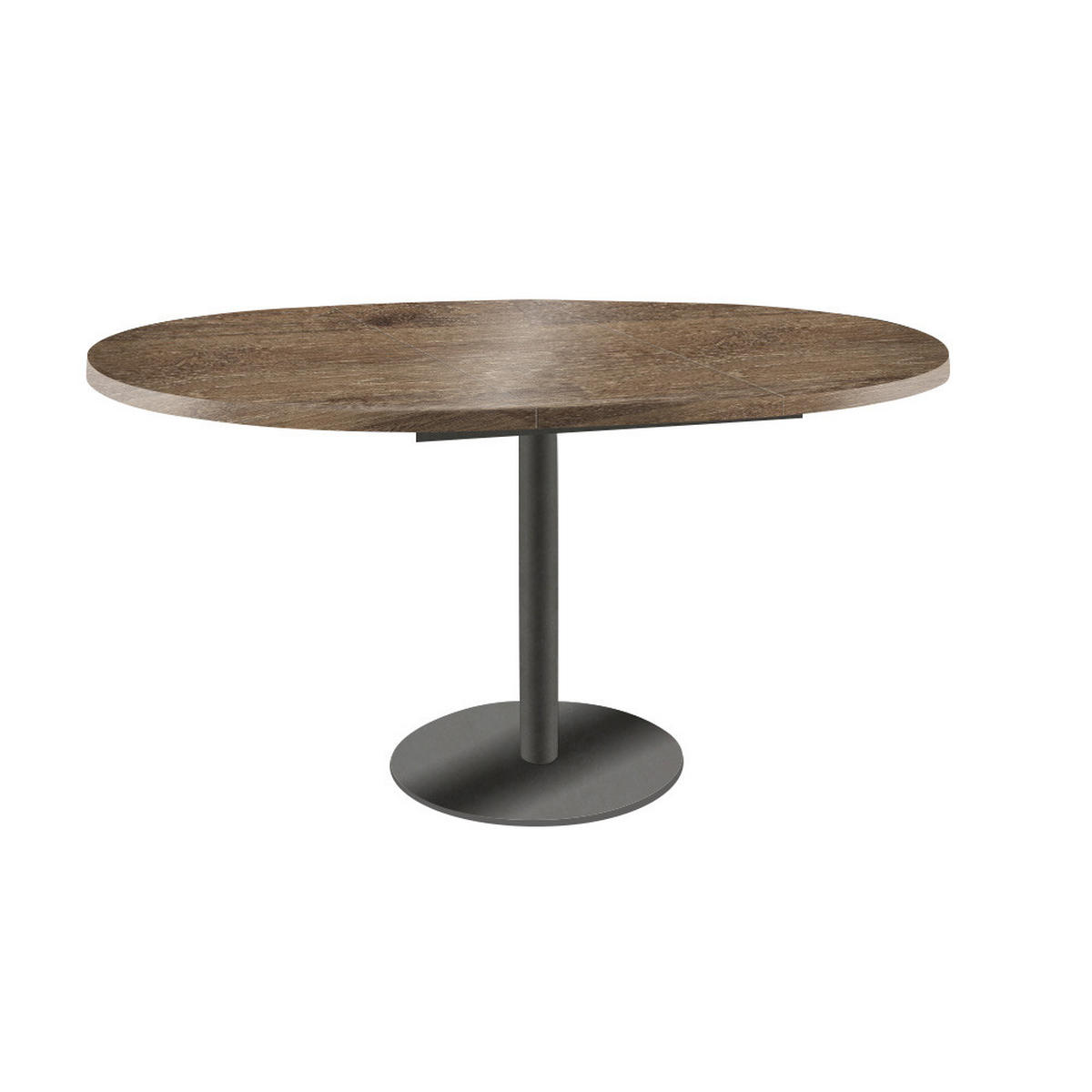 ESSTISCH Borte Davos Eiche Trüffelbraun / Graphit 100/138 / 100 / 76cm - Trüffeleichefarben/Graphitfarben, Holz/Holzwerkstoff (100/100/76cm) - Feldmann-Wohnen