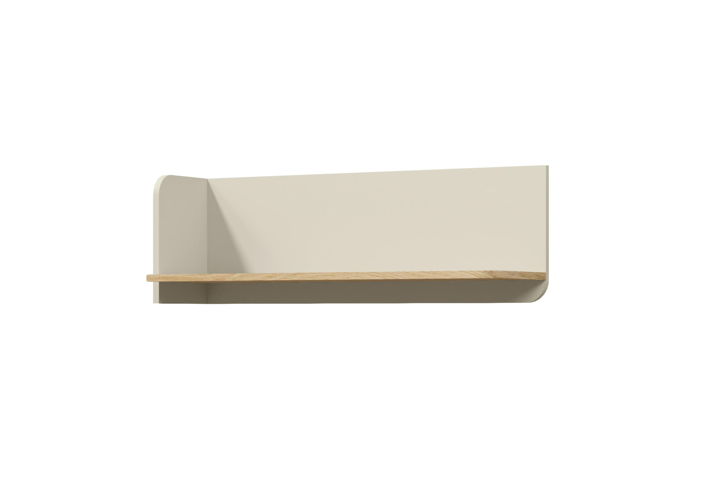 Deine Möbel 24 Wandregal Eiche, Greige 90x30x27 cm