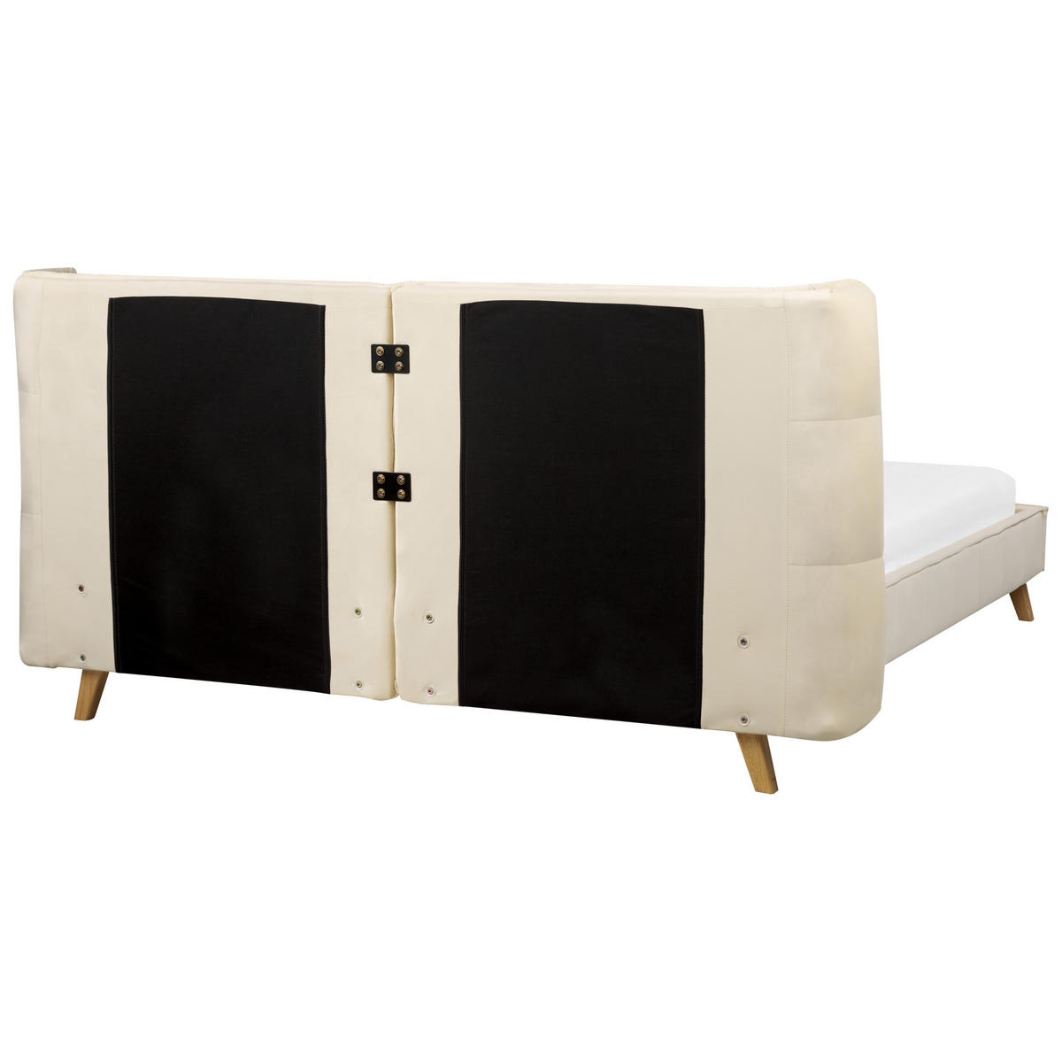 POLSTERBETT mit Lattenrost 160x200 cm Beige Senlis - Beige, Textil (160/200cm) - Beliani