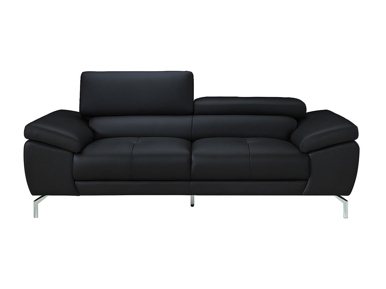 Vente-Unique Sofa Schwarz 214x91x107 cm