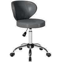 BÜROHOCKER DE-18039 höhenverstellbar 73-88 cm, gepolstert Grau - Grau, Metall (45/88/54cm) - ComfortXL
