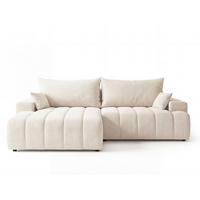 ECKSOFA Caleo Creme Links - Creme, Holz/Textil (270/170cm) - Graingold