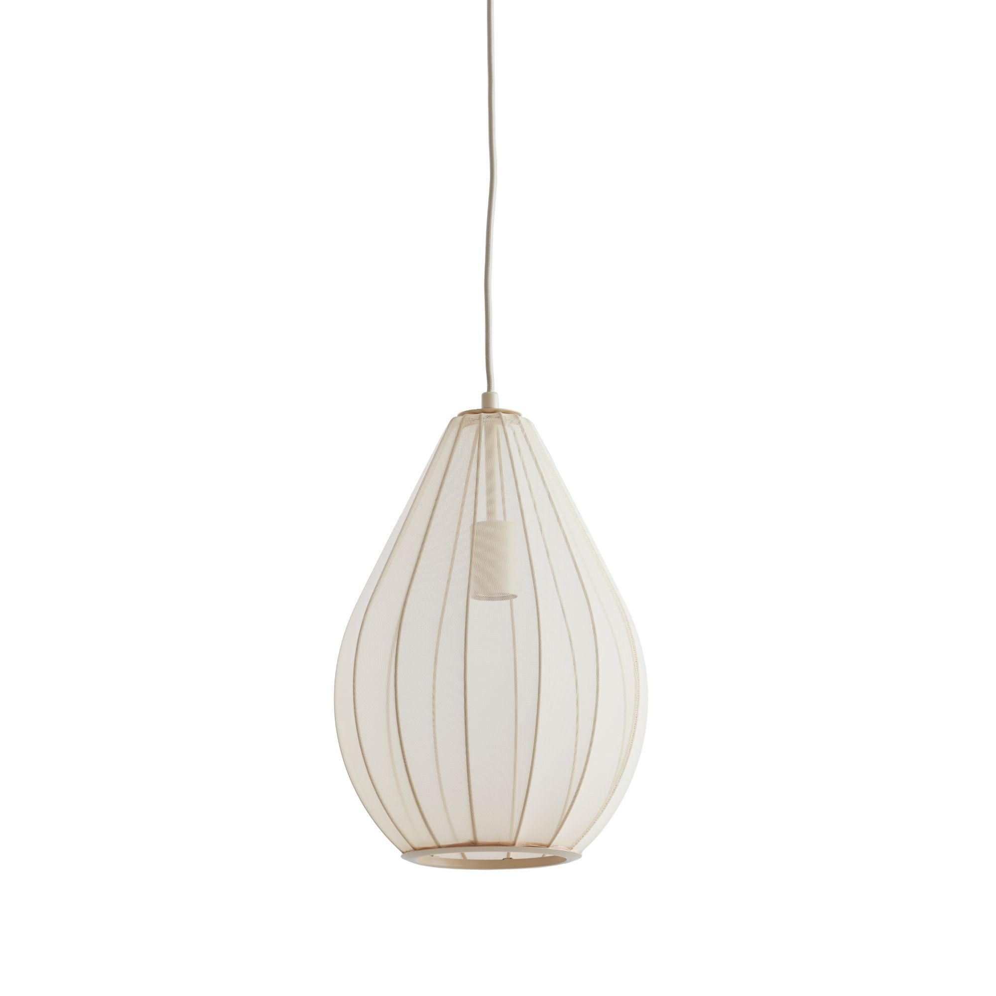 PENDELLEUCHTE Itela Braun 28/28/40 cm - Braun, Textil (28/28/40cm) - Light & Living