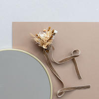 ARMBAND Trockenblumen apricot Lavendel - apricot - Naturfarben, Naturmaterialien (15cm) - Lykke & You