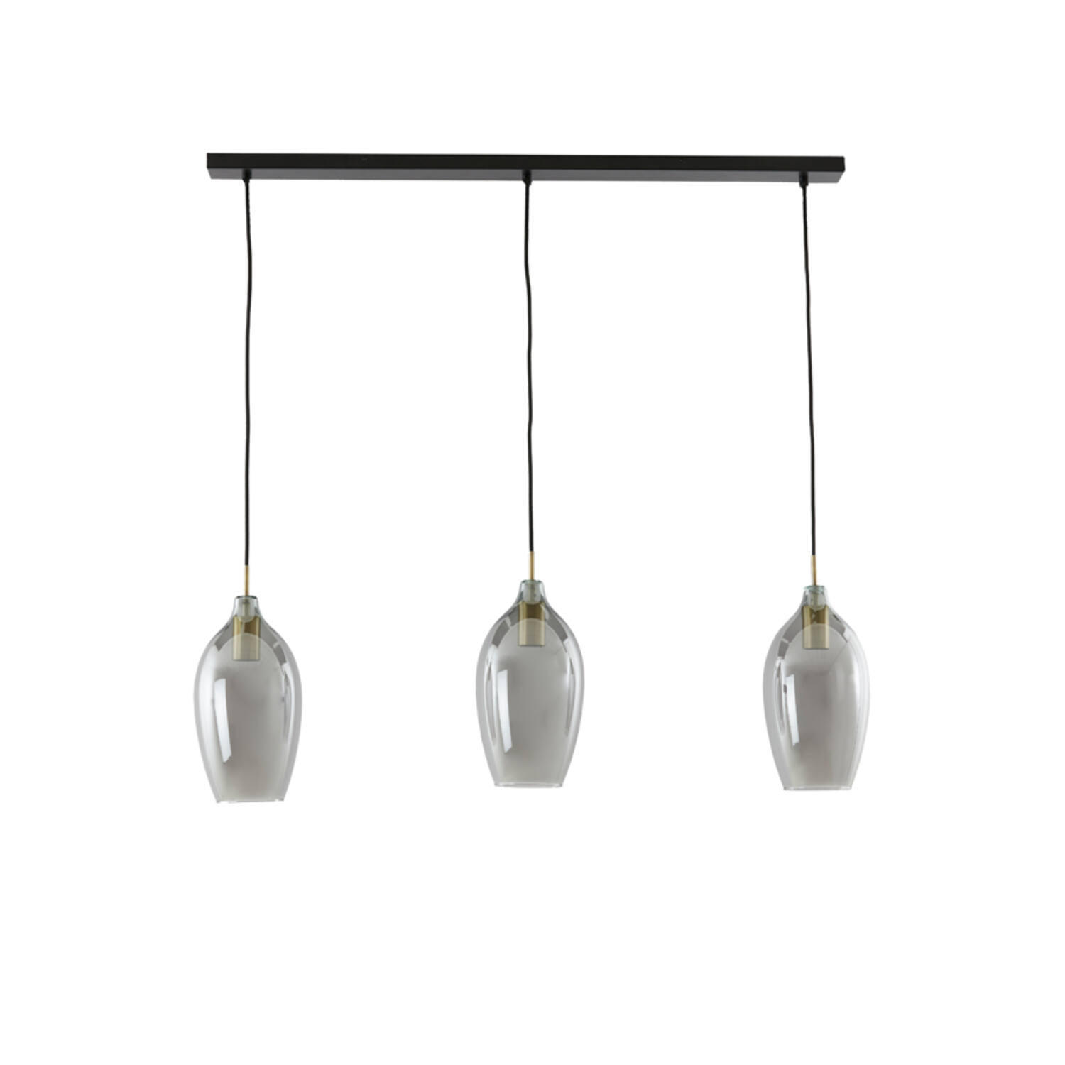 HÄNGELAMPE - Grau - 100/16.5/32 cm - Grau, Glas (100/16.5/32cm) - Light & Living