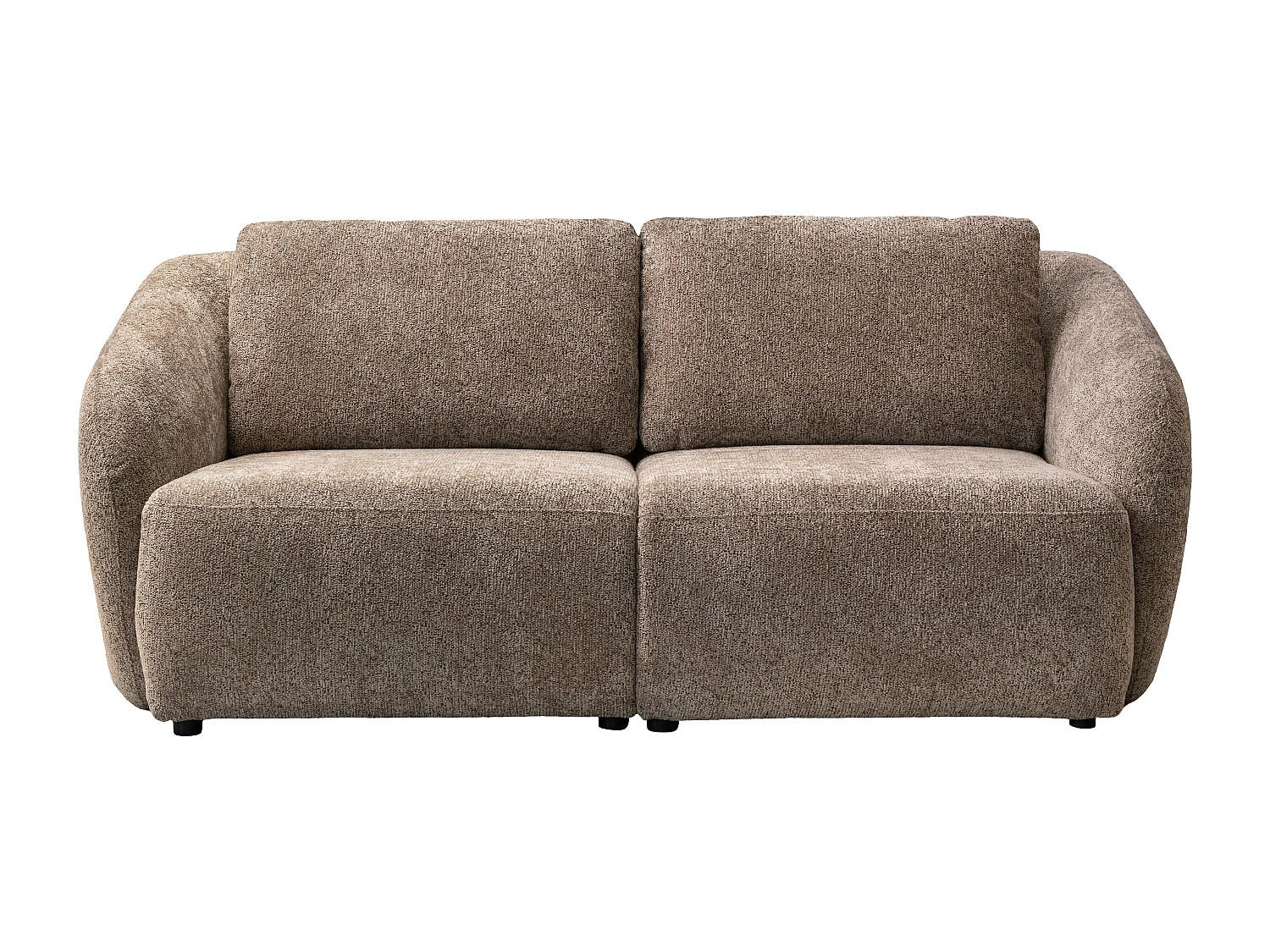 SOFA - 2 Personen - stoff - taupe Liruno - Taupe, Textil (200/85/104cm) - Vente-Unique