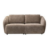 SOFA - 2 Personen - stoff - taupe Liruno - Taupe, Textil (200/85/104cm) - Vente-Unique