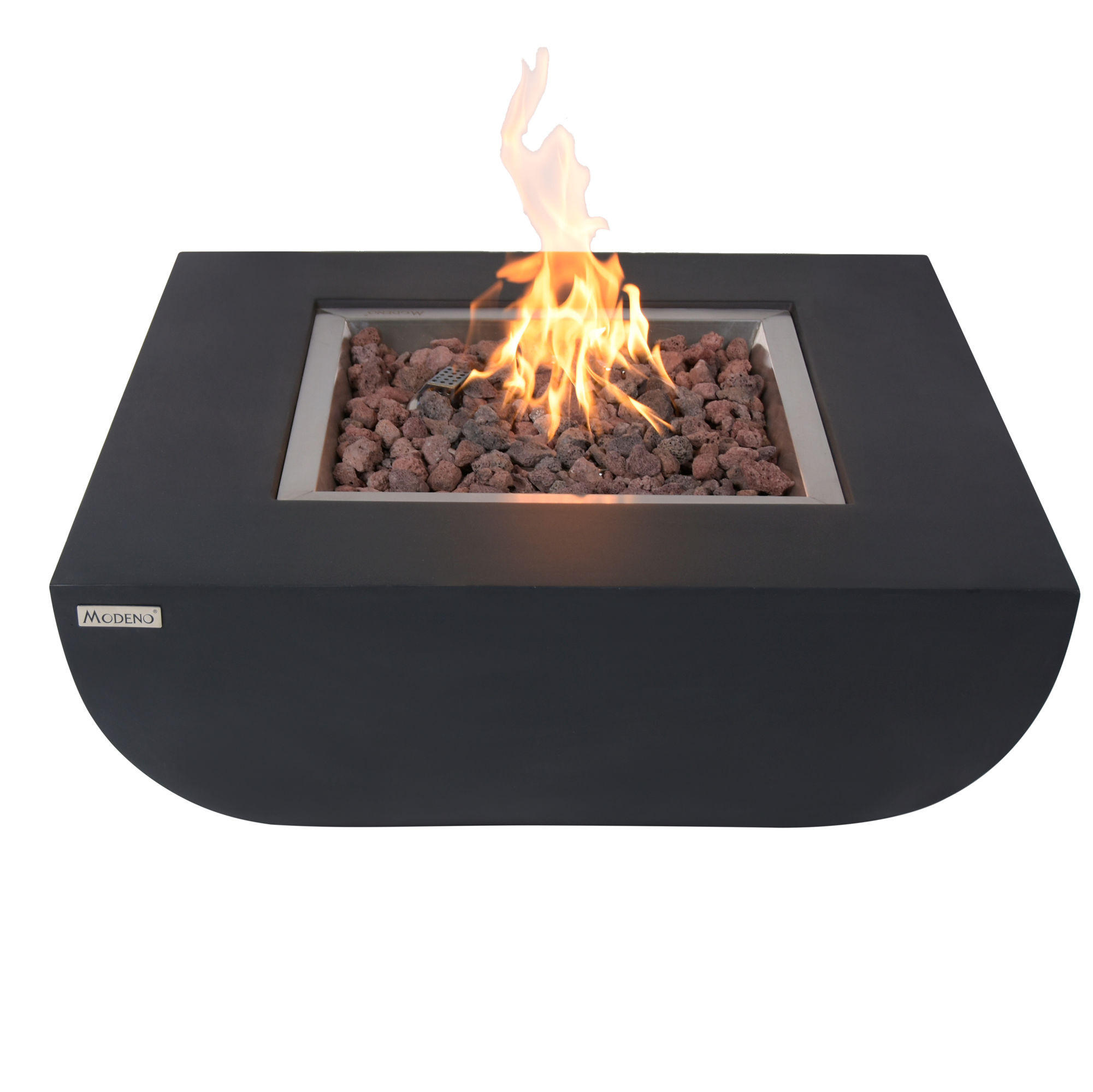 Elementi Feuertisch Schwarz 86x36x86 cm