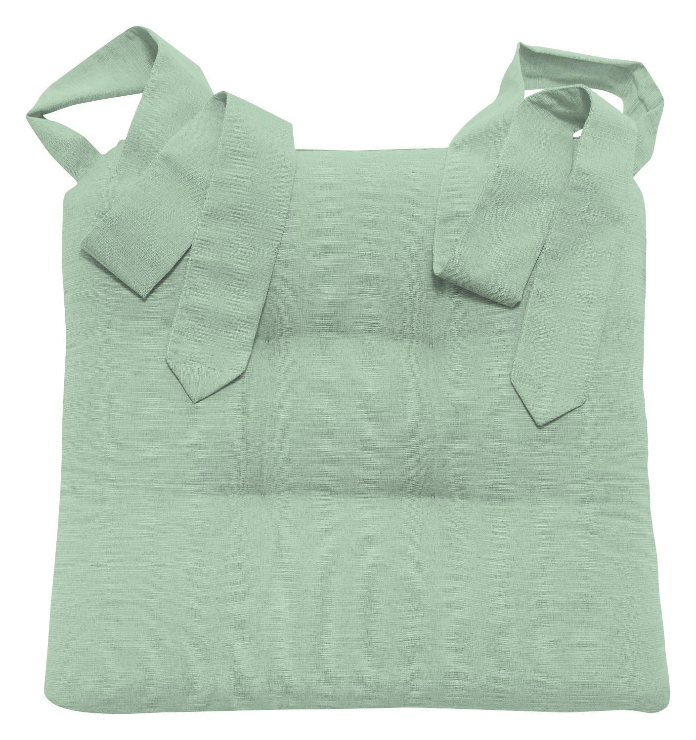 STUHLKISSEN mit Schleifenband 4er Set - Mintgrün, Textil (46/42/7cm) - Bonvionn