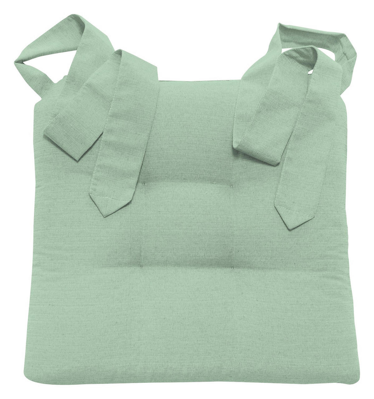 STUHLKISSEN mit Schleifenband 2er Set mint - Mintgrün, Textil (46/42/7cm) - Bonvionn