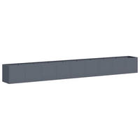 PFLANZKÜBEL Anthrazit 360/40/40 Cm Kaltgewalzter Stahl - Anthrazit, Metall (360/40/40cm) - vidaXL