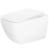 WC Schüssel Randlos Rea Dexter Tornado - Weiß, Keramik (36.5/35/51.5cm) - REA