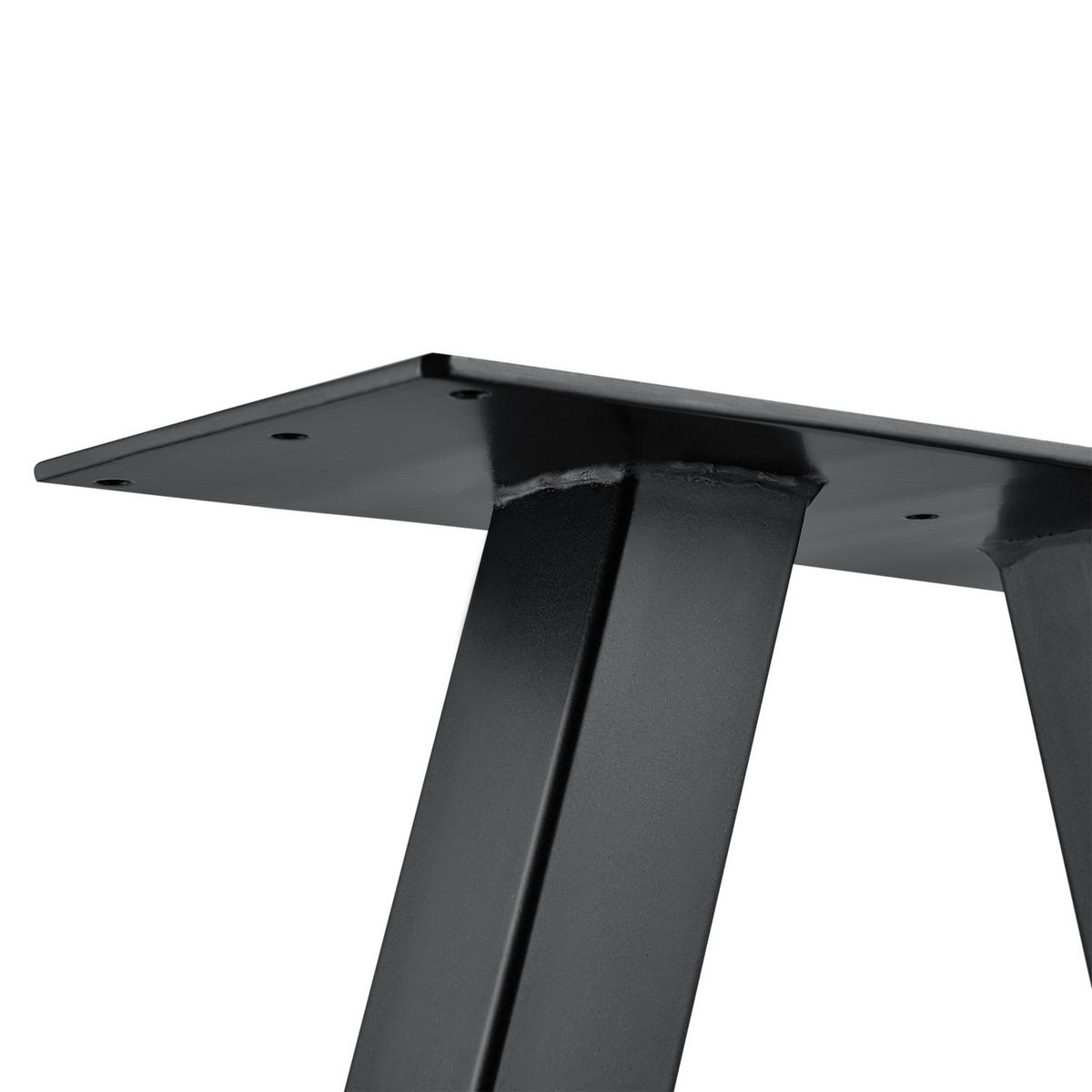 TISCHGESTELL-SET 2-TLG. Eschau - Schwarz, Metall (40/40/12cm) - [en.casa]