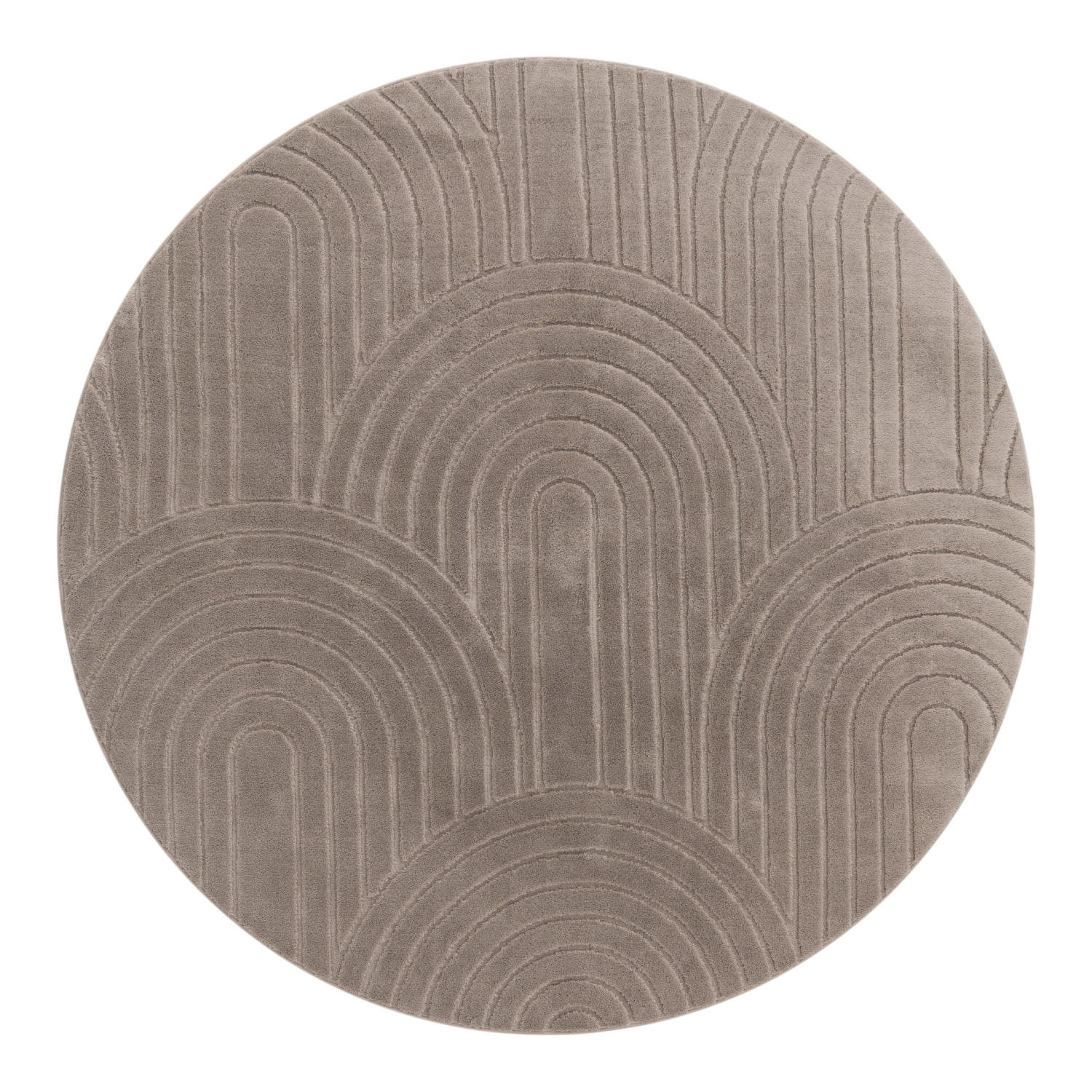 HOCHFLORTEPPICH 160/160 cm Tokio 471 - Taupe, Kunststoff (160/160cm) - Paco Home