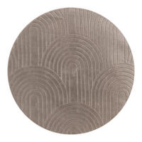 HOCHFLORTEPPICH 160/160 cm Tokio 471 - Taupe, Kunststoff (160/160cm) - Paco Home