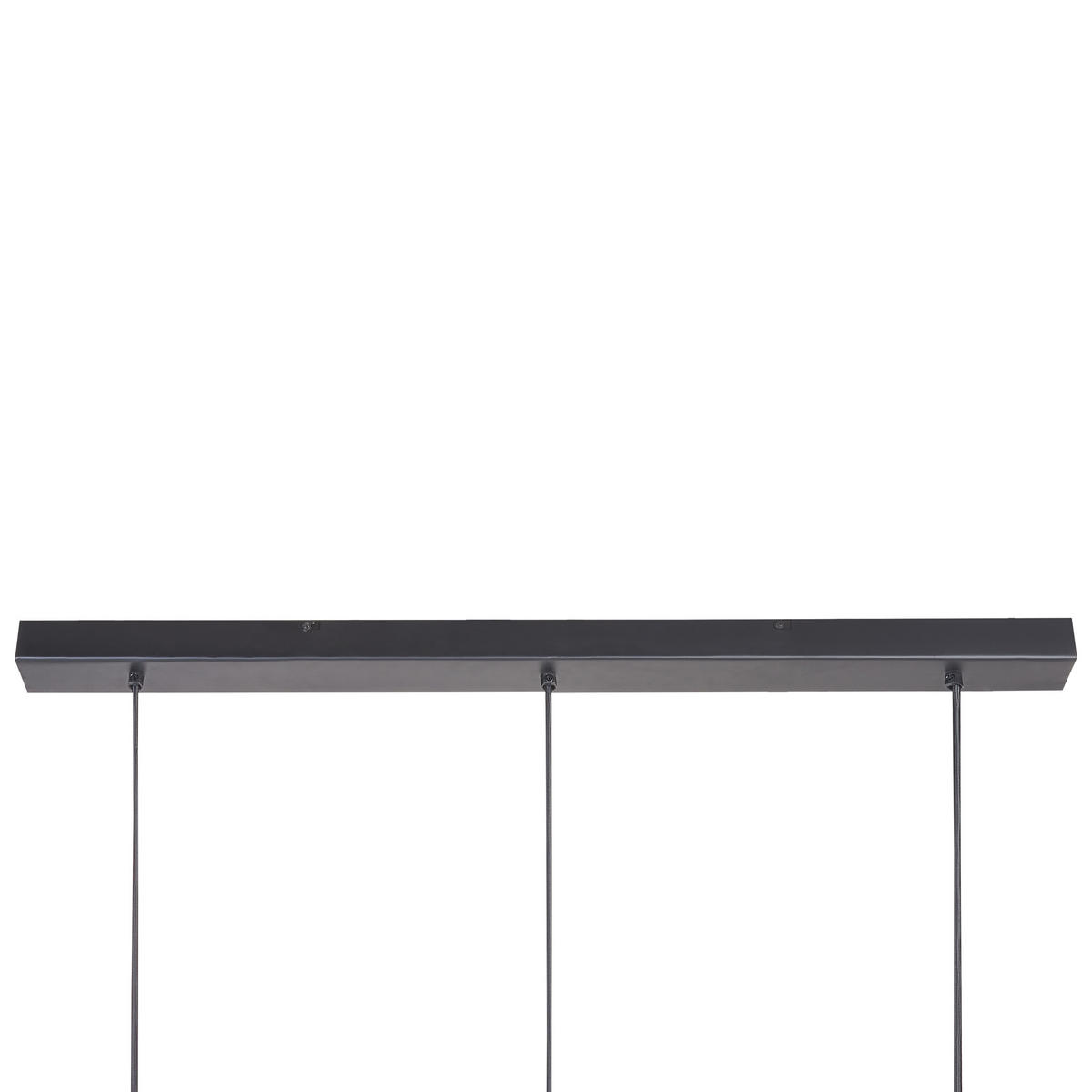 HÄNGELEUCHTE Manjeera 17/92/107 cm - Dunkelbraun, Holz (17/92/107cm) - Beliani