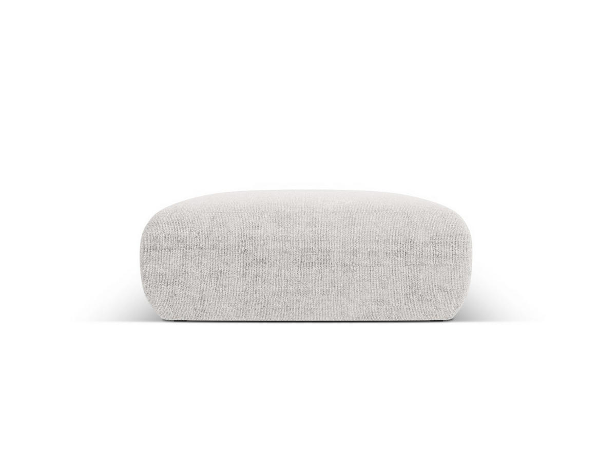 POUF Molino aus Chenille-Stoff hellgrau - Hellgrau, Textil (100/36/100cm) - Micadoni