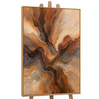 GEMÄLDE Blitz der Ewigkeit Schattenfugenrahmen Eichefarben 140x100 cm - Eichefarben, Holz (140/100cm) - YS-art gallery